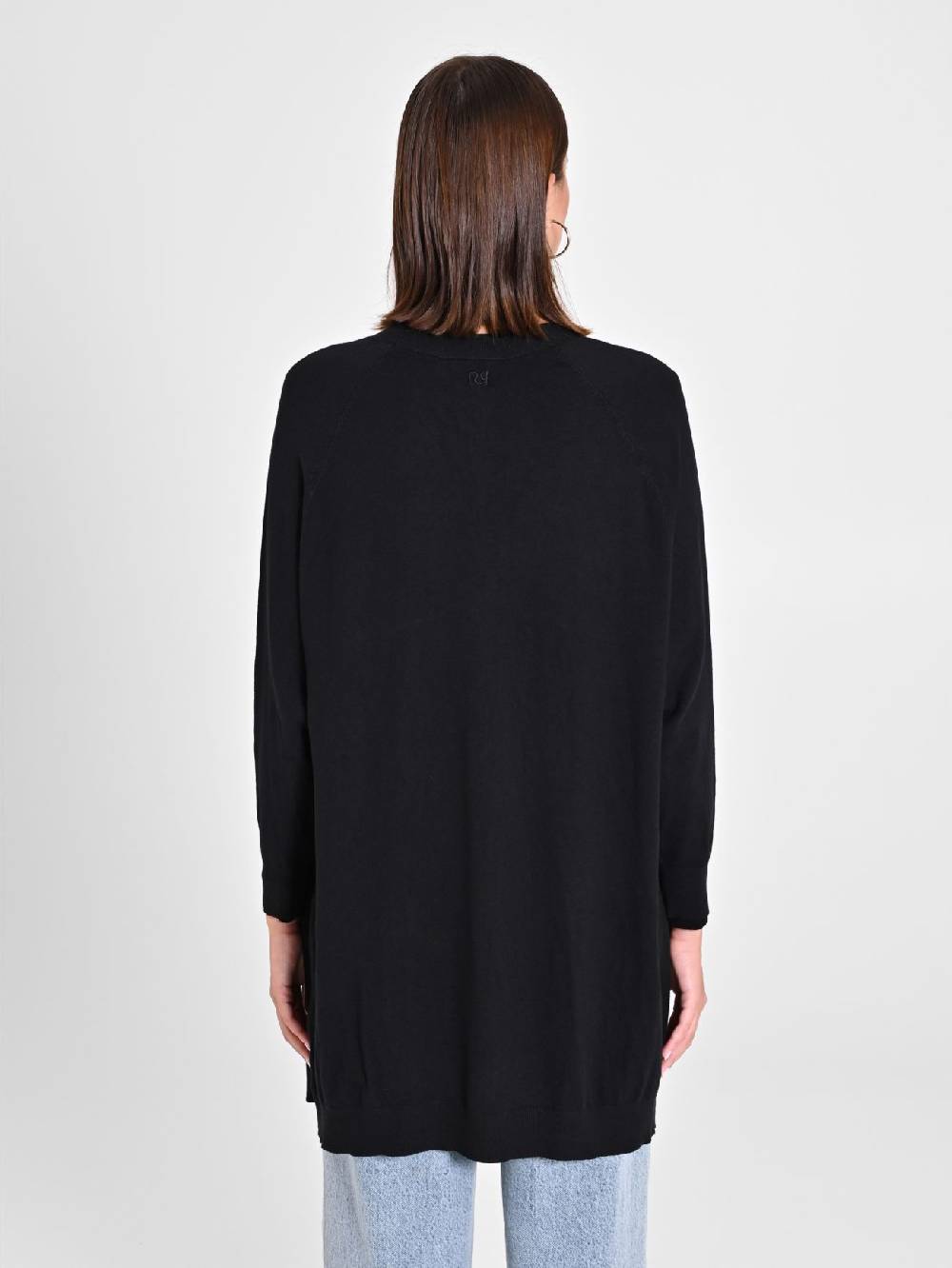 Rinascimento Cardigan Nero in Maglia Only for today