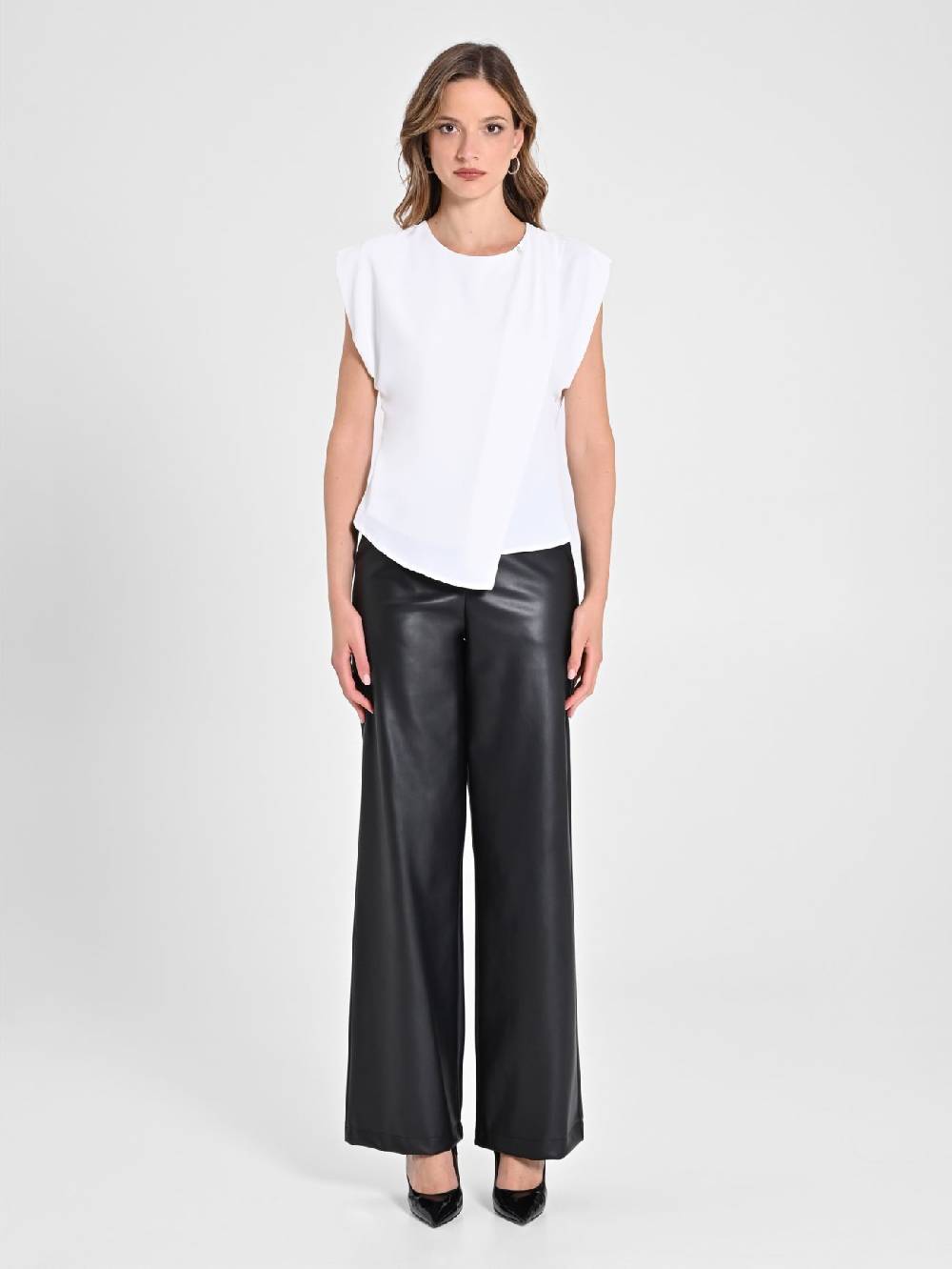 Rinascimento Blusa scatoletta Bianca In vendita