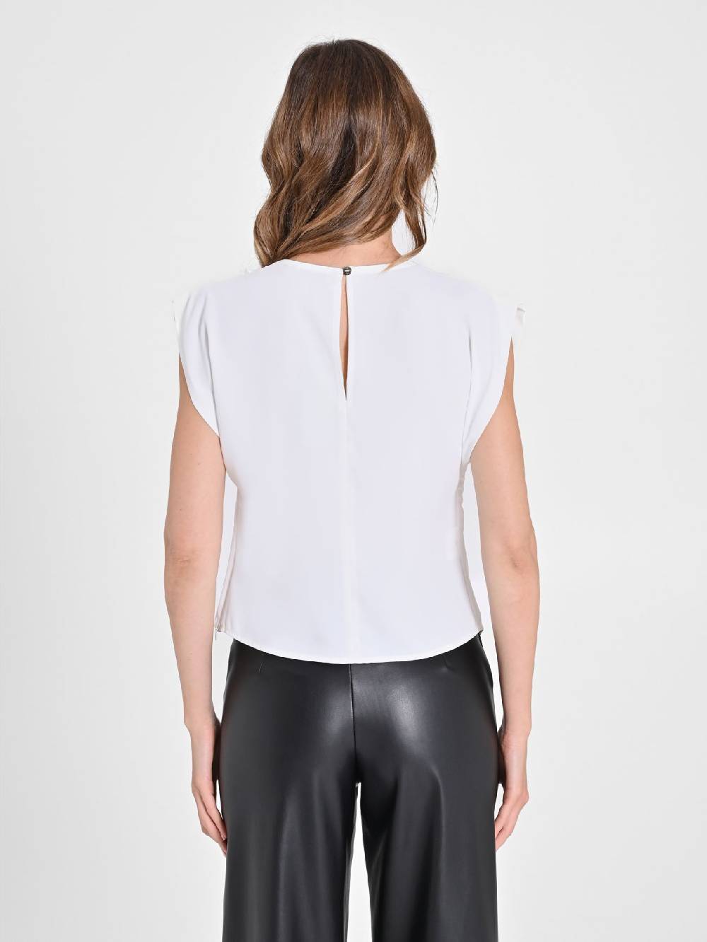 Rinascimento Blusa scatoletta Bianca In vendita