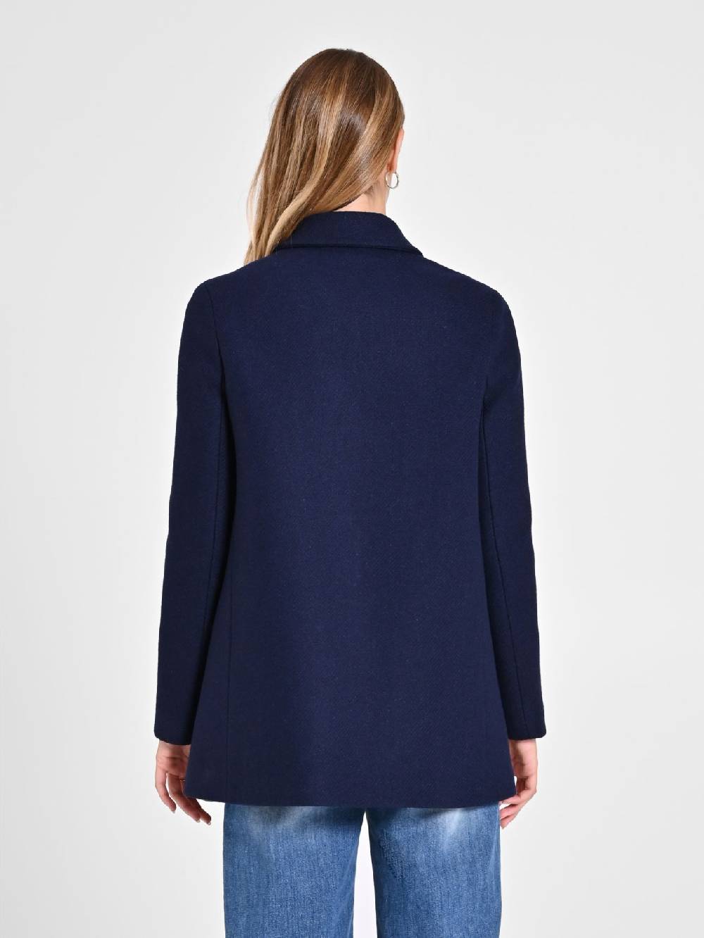 Rinascimento Cappotto Doppiopetto Blu Duty-free
