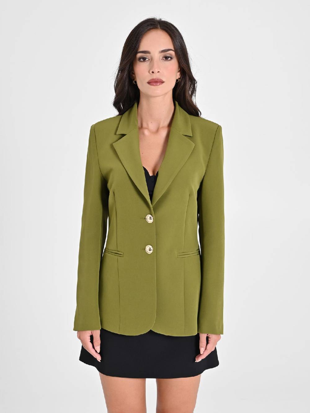 Rinascimento Giacca in Tessuto Tecnico Verde Muschio Promozione