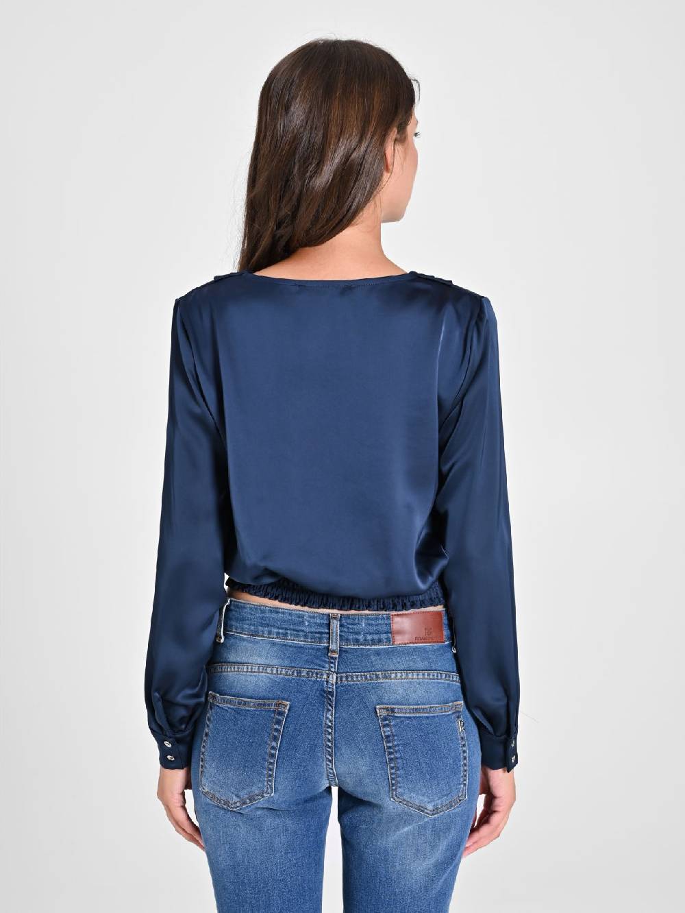Rinascimento Blusa incrociata in Raso Novità