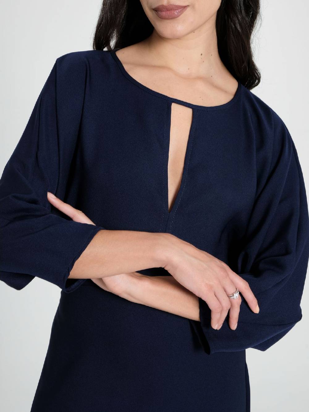 Rinascimento Abito Midi con Maniche Kimono Saldi Di Fabbrica