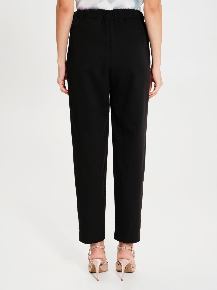 Rinascimento Pantaloni Carota con Punto Smock Grande vendita