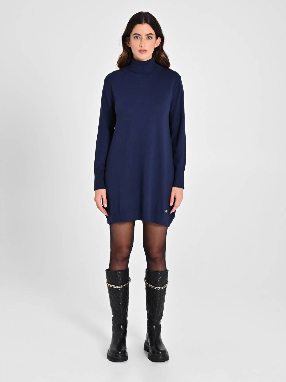 Rinascimento Abito Blu Navy in Maglia Ecotec® Donna Super Saving Price