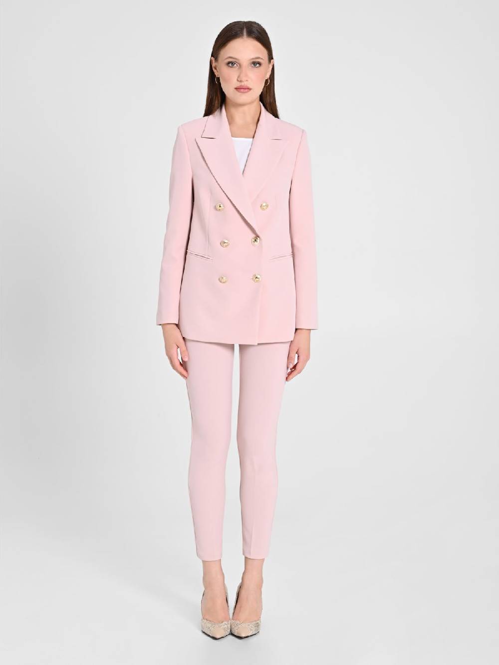 Rinascimento Giacca Doppiopetto Rosa Donna Super sconto