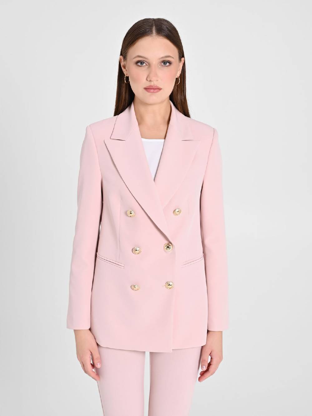 Rinascimento Giacca Doppiopetto Rosa Donna Super sconto