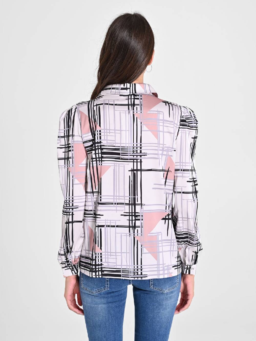 Rinascimento Camicia stampa Geometrica Trasporto libero internazionale
