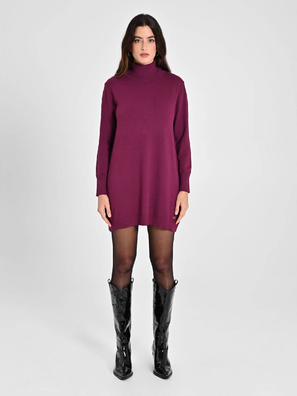 Rinascimento Abito Bordeaux in Maglia Ecotec® Donna Spedizione Gratuita