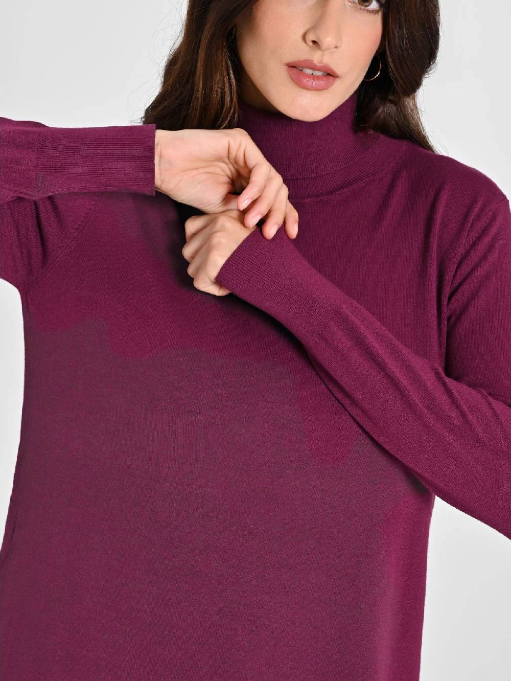 Rinascimento Abito Bordeaux in Maglia Ecotec® Donna Spedizione Gratuita
