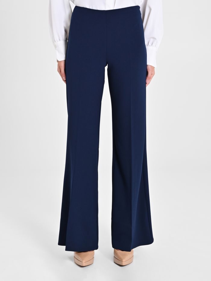 Rinascimento Pantaloni palazzo in scuba crèpe Online