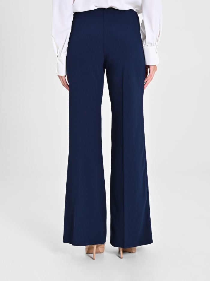 Rinascimento Pantaloni palazzo in scuba crèpe Online