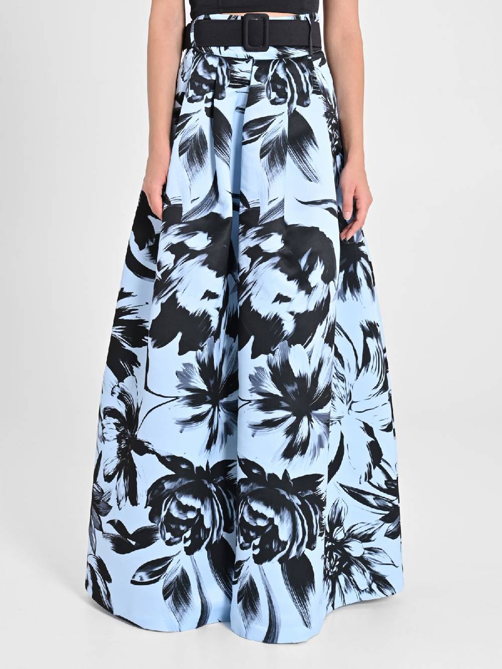 Rinascimento Maxi Gonna in Duchesse stampa Floreale Vendite Flash