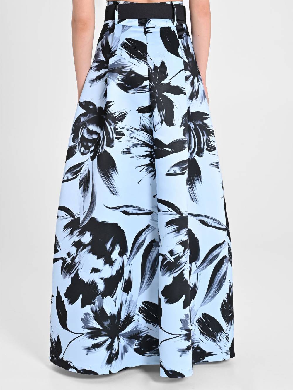 Rinascimento Maxi Gonna in Duchesse stampa Floreale Vendite Flash
