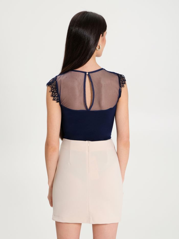 Rinascimento Top Body in Pizzo Spedizione gratuita