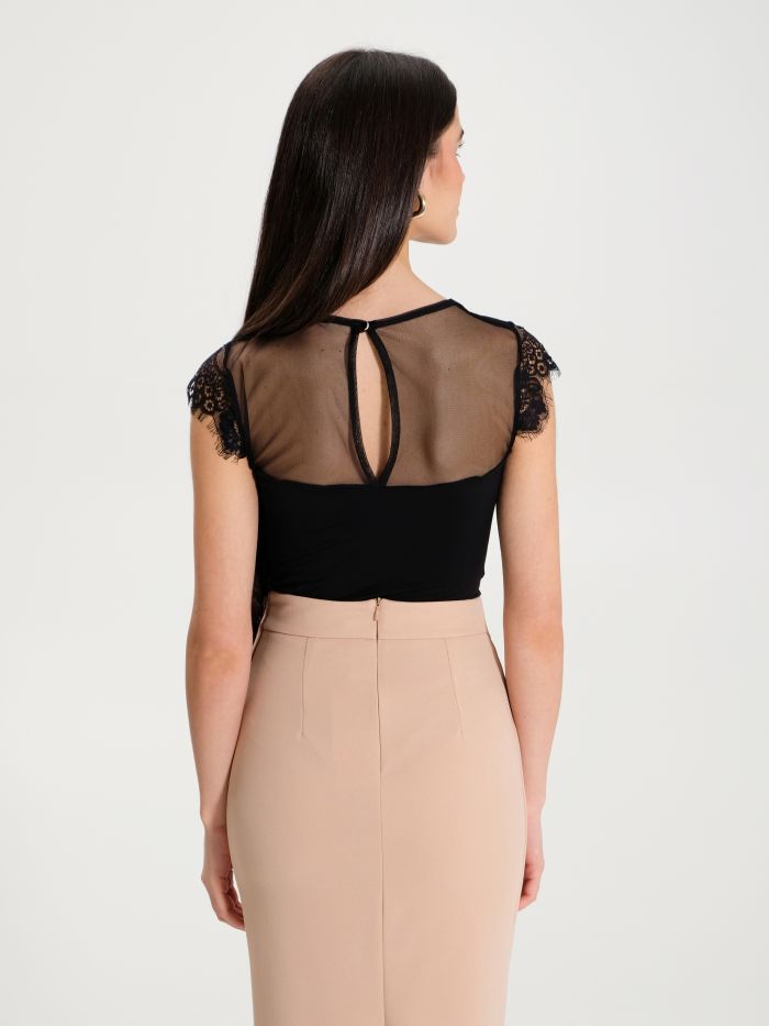 Rinascimento Top Body in Pizzo Negozio online di fabbrica