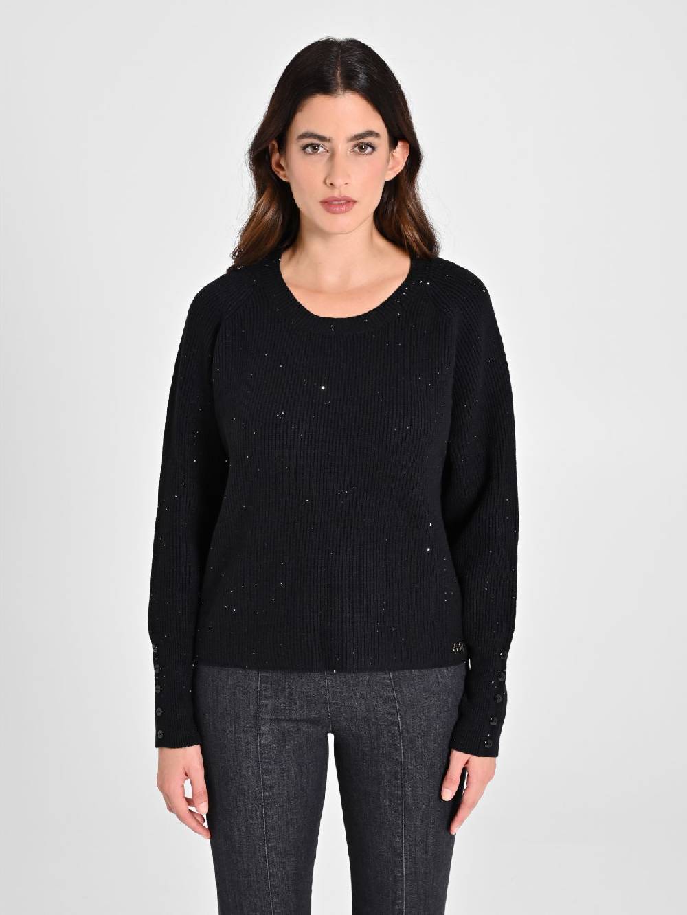 Rinascimento Maglione Nero Paillettes Offerta esclusiva