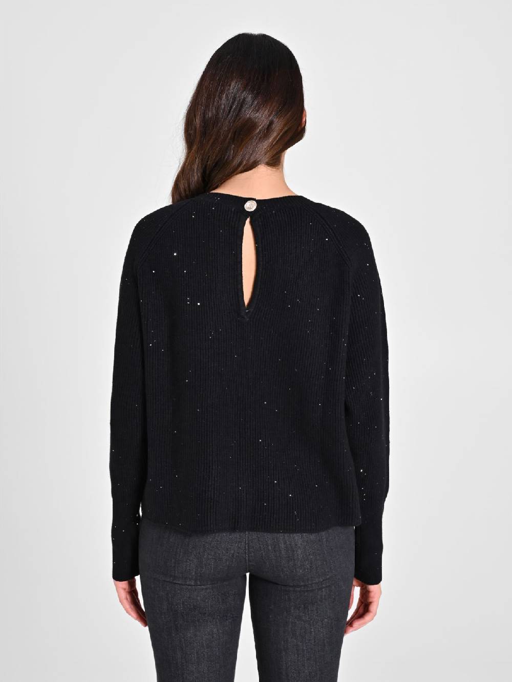 Rinascimento Maglione Nero Paillettes Offerta esclusiva