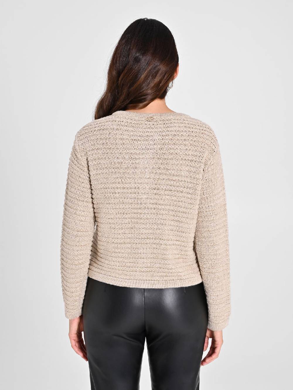 Rinascimento Cardigan Lurex Oro Smaltimento dello stoccaggio