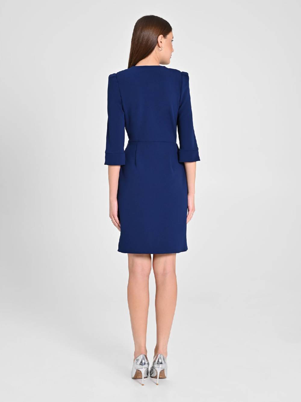 Rinascimento Abito Wrap Blu Online Outlet