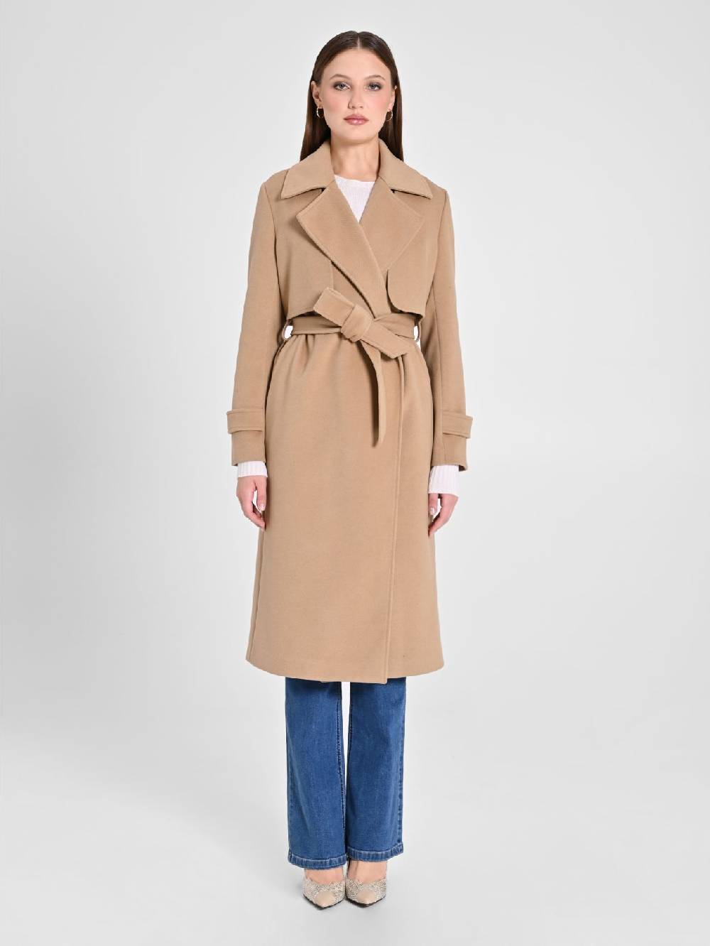 Rinascimento Cappotto Trasformabile Tre-In-Uno color Cammello Enormi risparmi