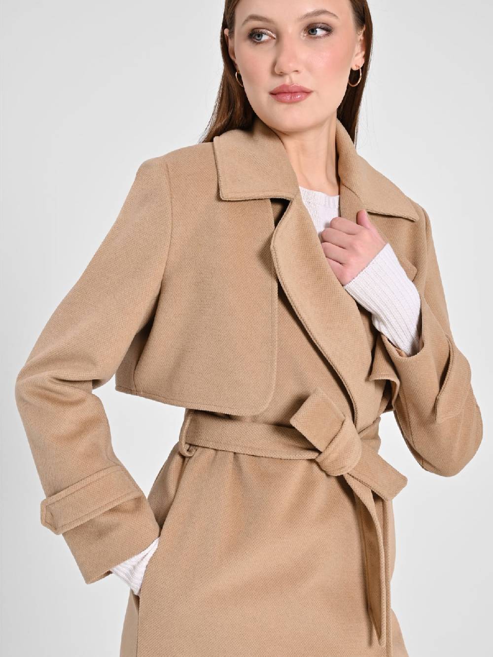 Rinascimento Cappotto Trasformabile Tre-In-Uno color Cammello Enormi risparmi