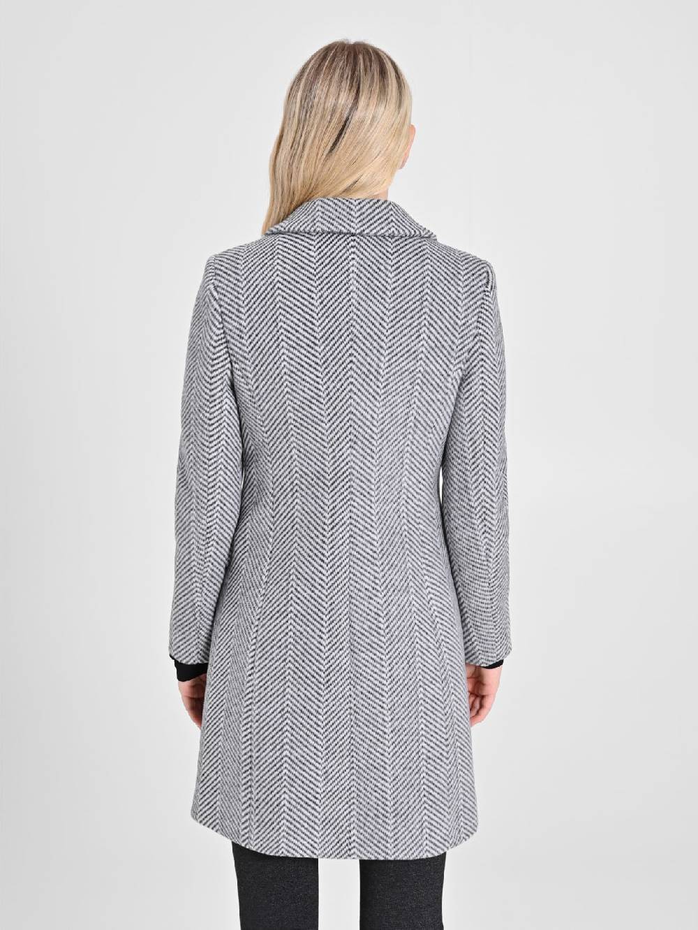 Rinascimento Cappotto Grigio Spinato Only for today