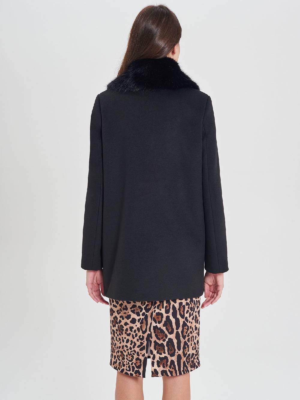 Rinascimento Cappotto Nero Doppiopetto Super sconto