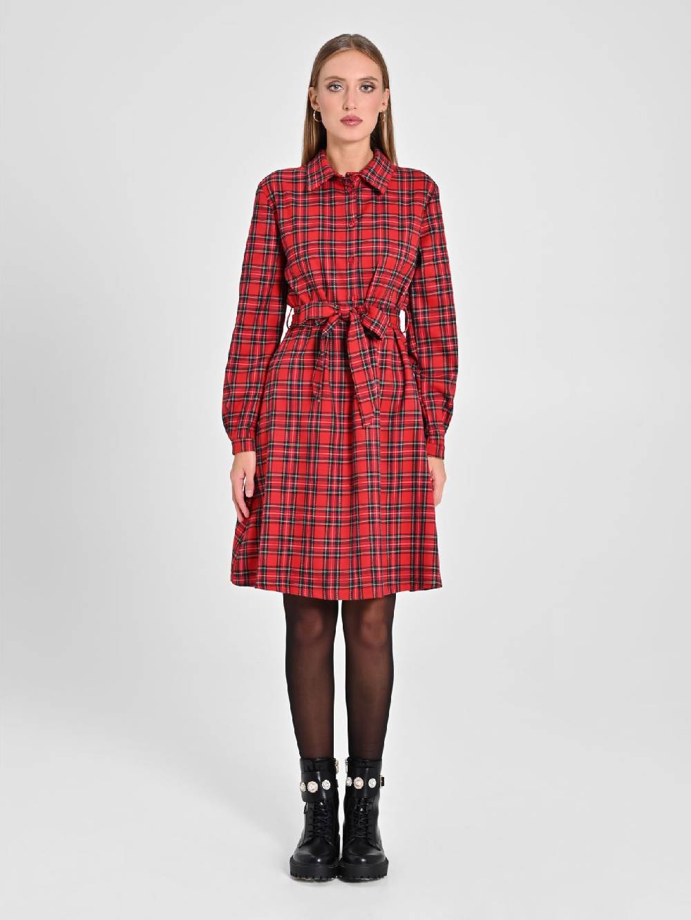 Rinascimento Chemisier in Tartan 50% di sconto con spedizione gratuita