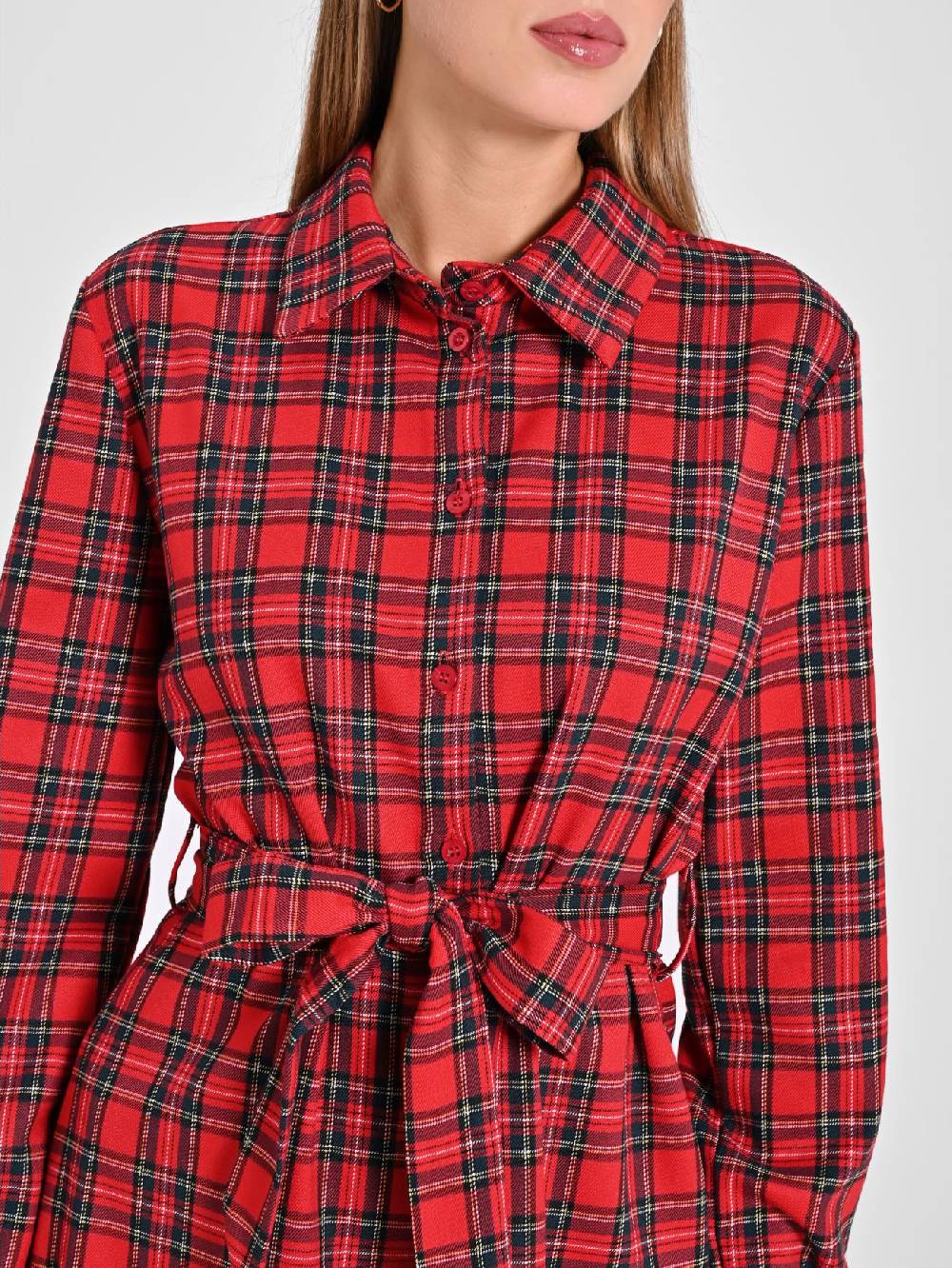 Rinascimento Chemisier in Tartan 50% di sconto con spedizione gratuita