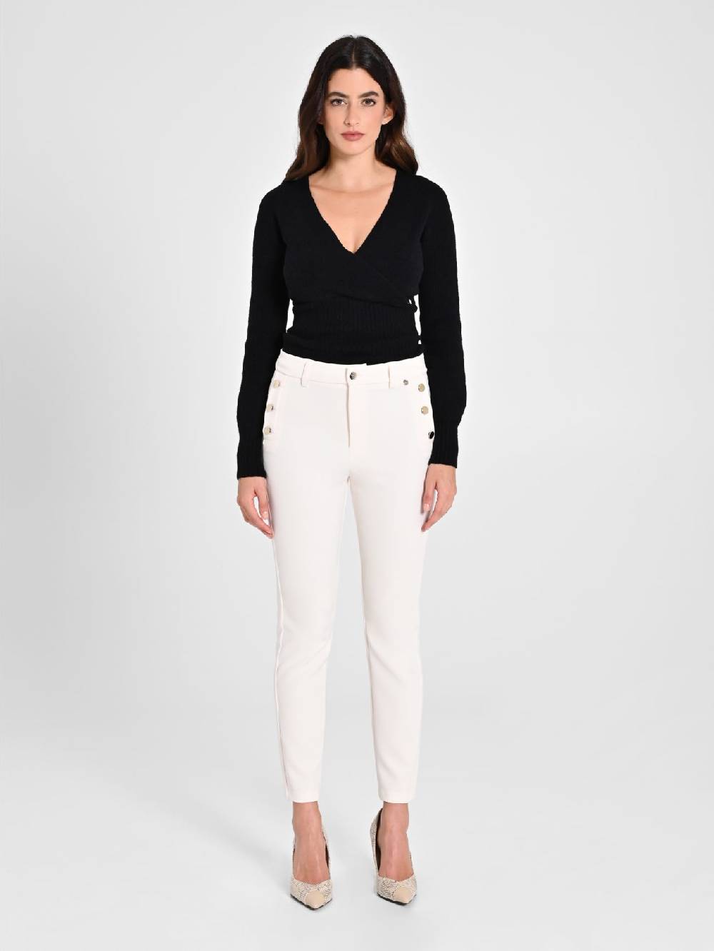 Rinascimento Pantaloni Skinny Bianchi 2025