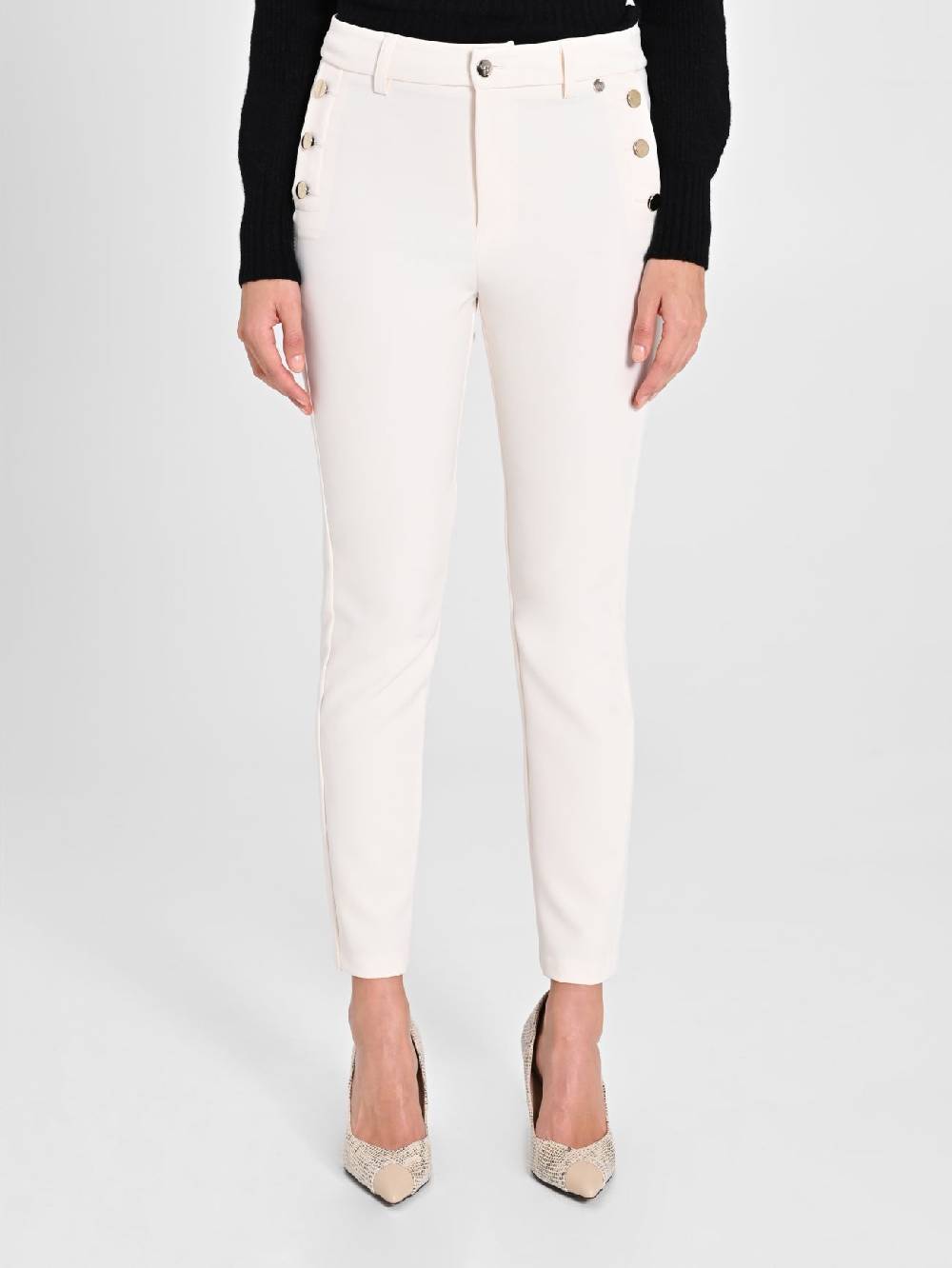 Rinascimento Pantaloni Skinny Bianchi 2025
