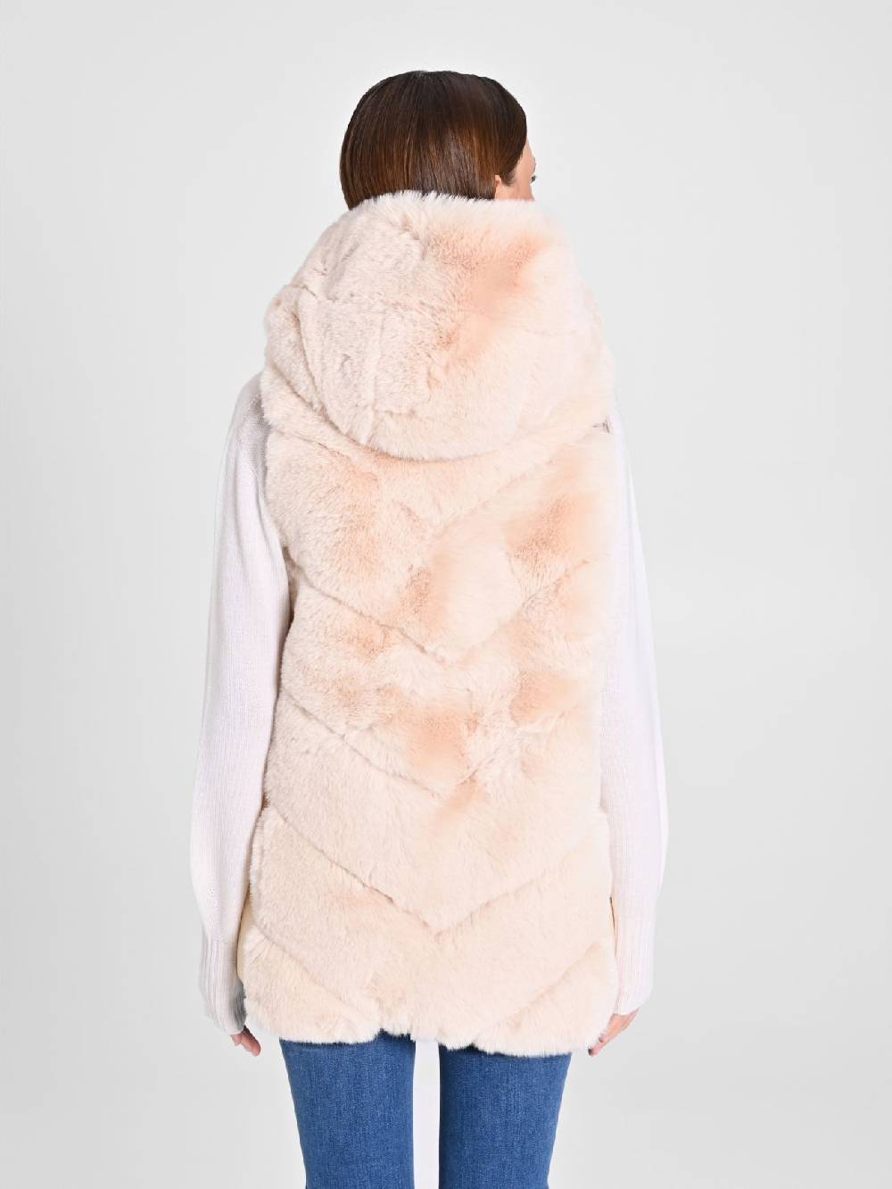 Rinascimento Gilet Piumino & Simil Pelliccia Beige Soddisfazione Garantita