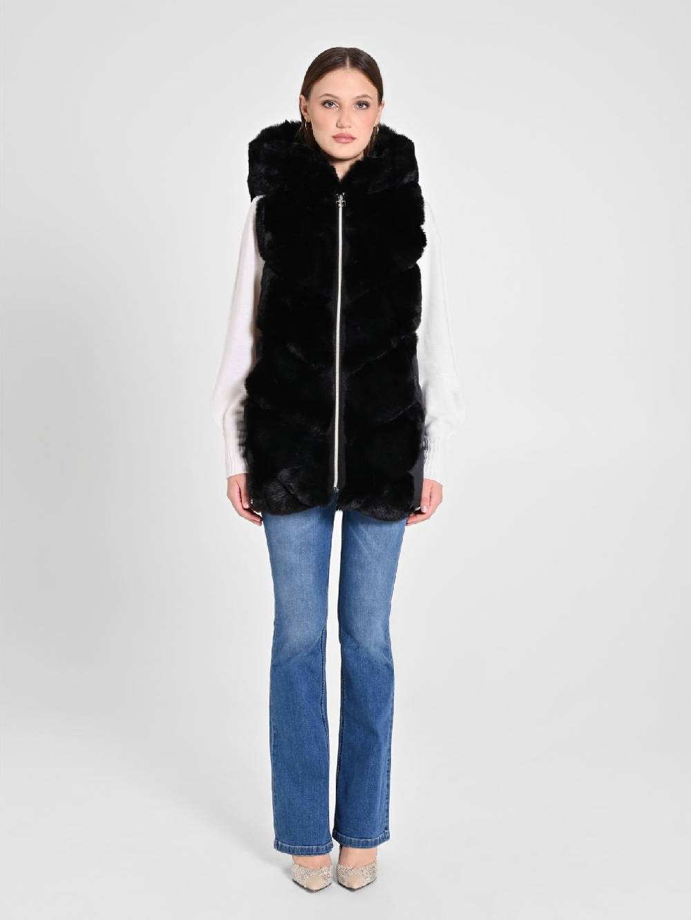 Rinascimento STYLE01FW24 CAPP GILET B001 Qualità Garantita