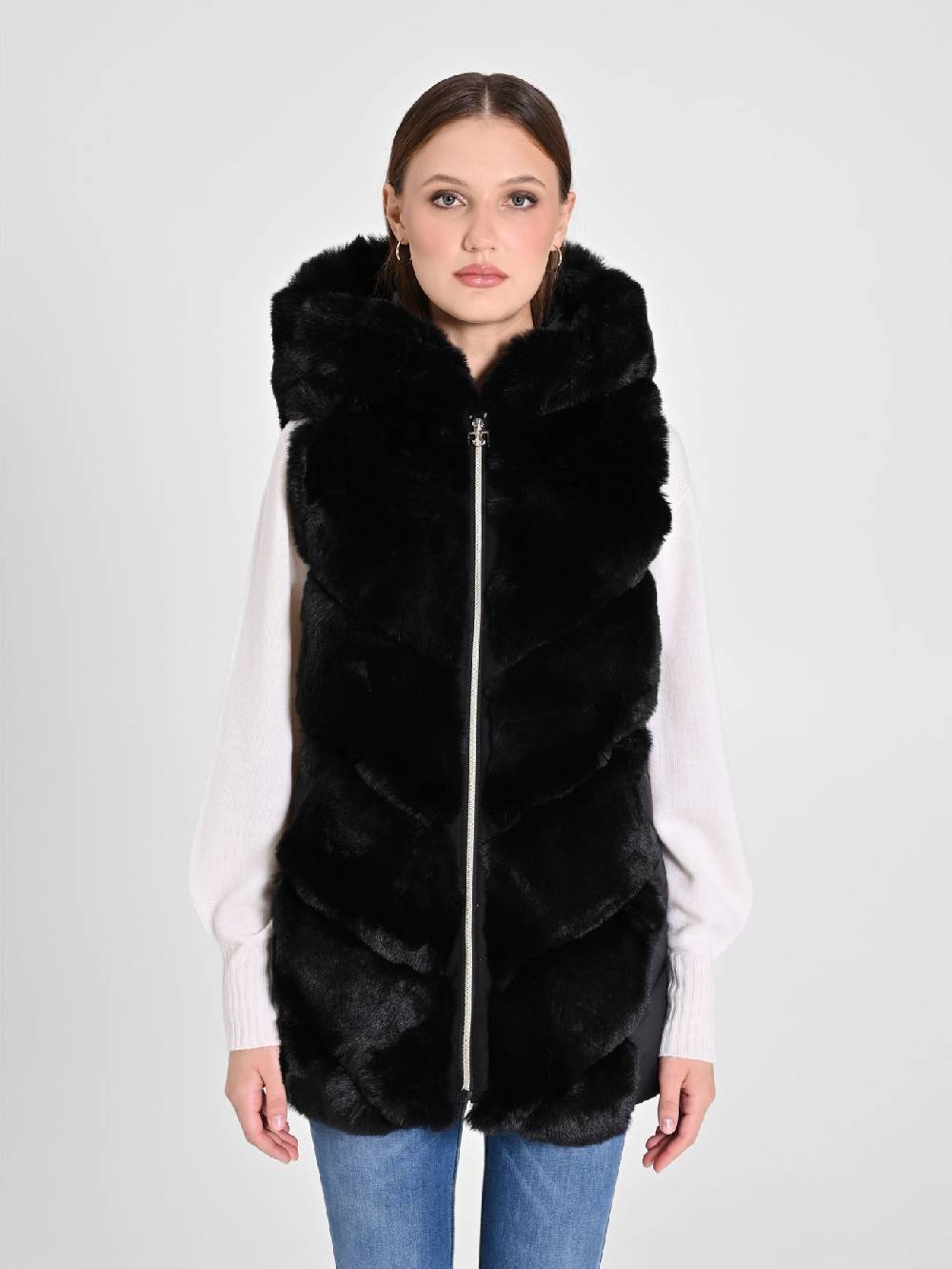 Rinascimento STYLE01FW24 CAPP GILET B001 Qualità Garantita