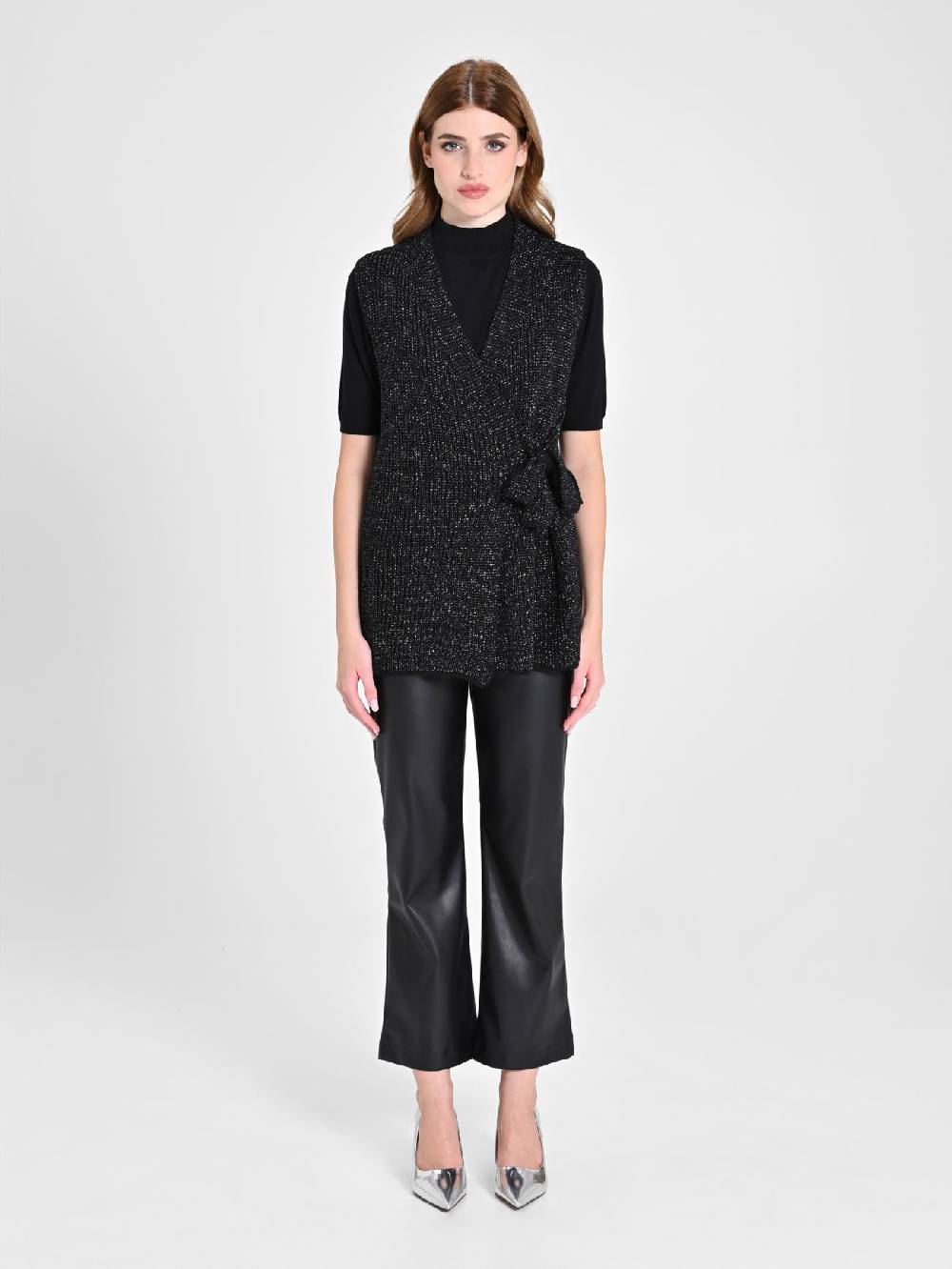 Rinascimento Gilet Fiocco Lurex Shopping Online