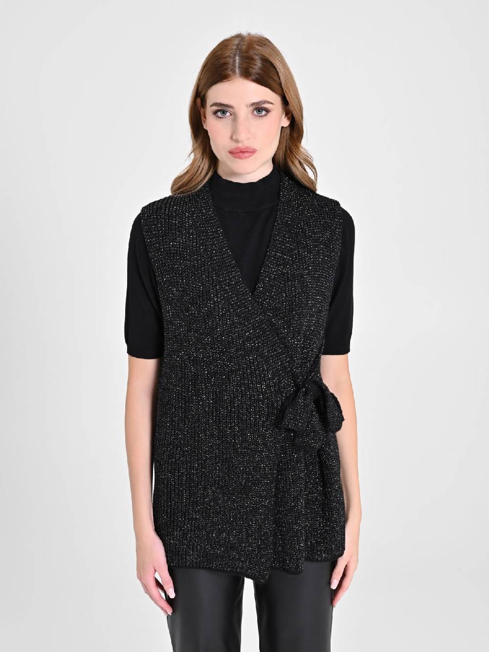 Rinascimento Gilet Fiocco Lurex Shopping Online