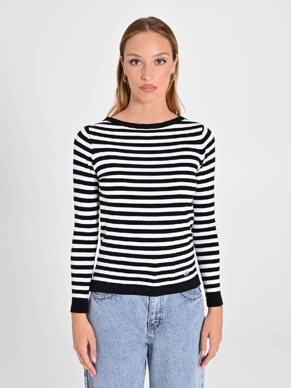 Rinascimento Maglioncino a Righe Black & White Saldi