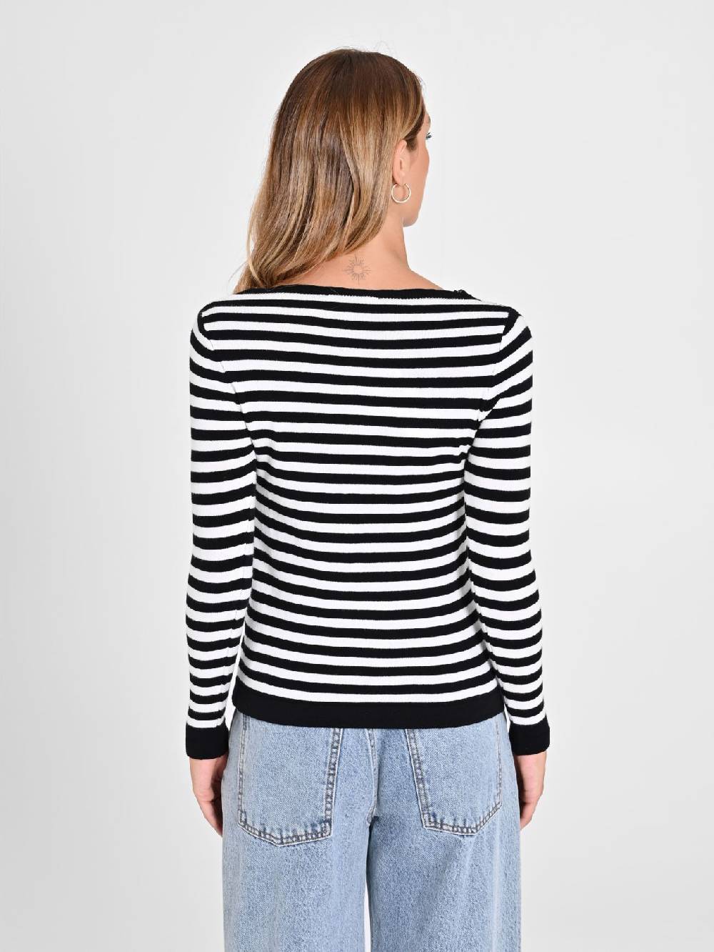 Rinascimento Maglioncino a Righe Black & White Saldi