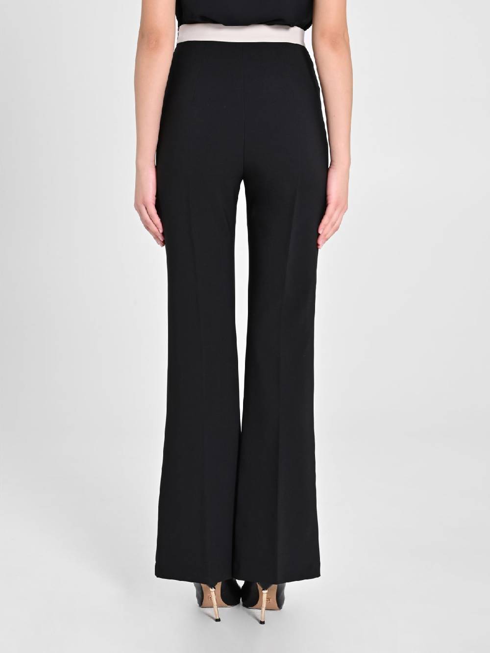Rinascimento Pantalone Bicolor Nero & Beige Negozio online di fabbrica
