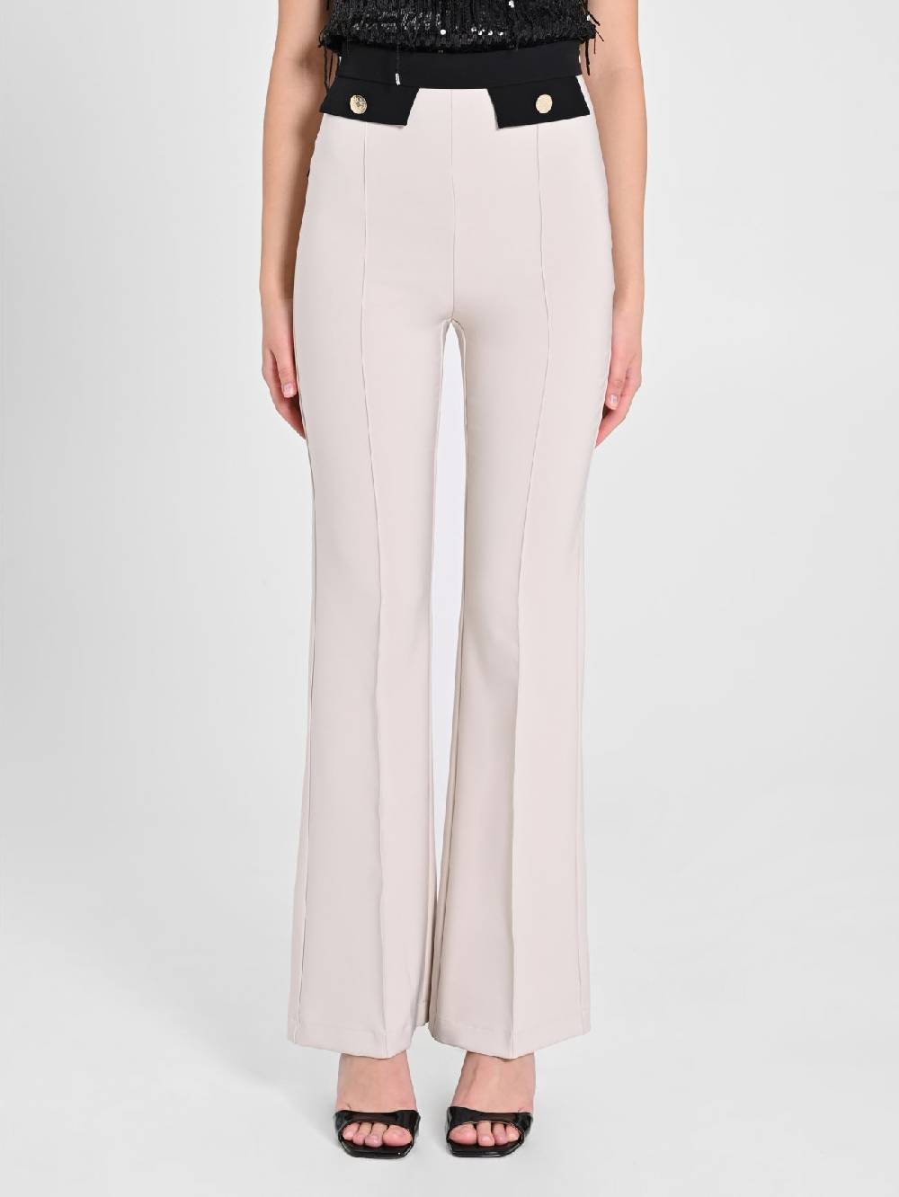 Rinascimento Pantalone Bicolor Beige & Nero Prezzo di fabbrica