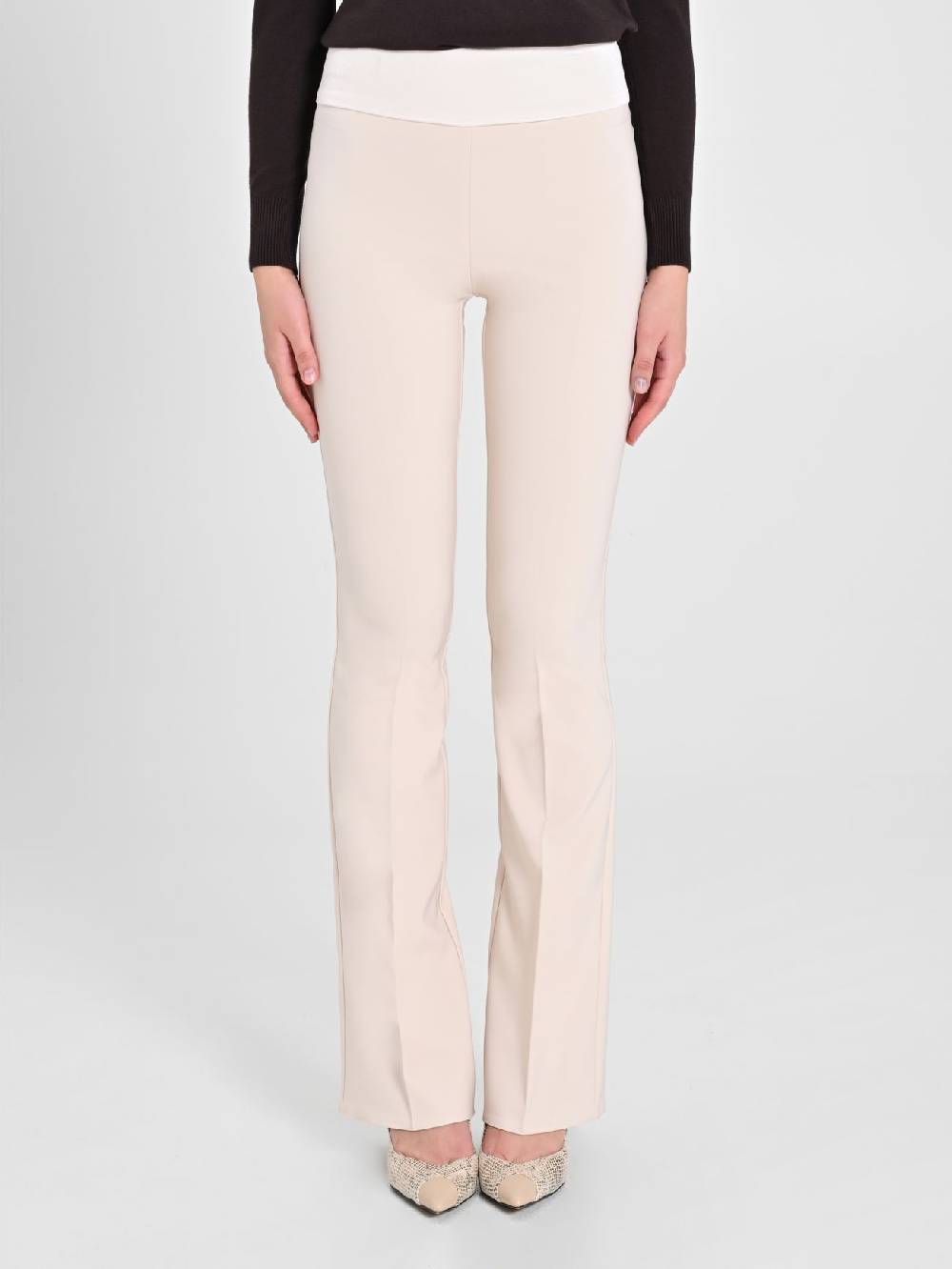 Rinascimento Pantaloni Tuxedo Beige Offerta speciale