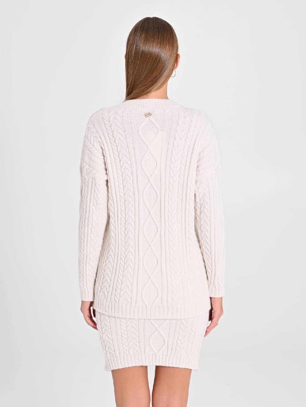Rinascimento Maglione Bianco con Perle Shopping online