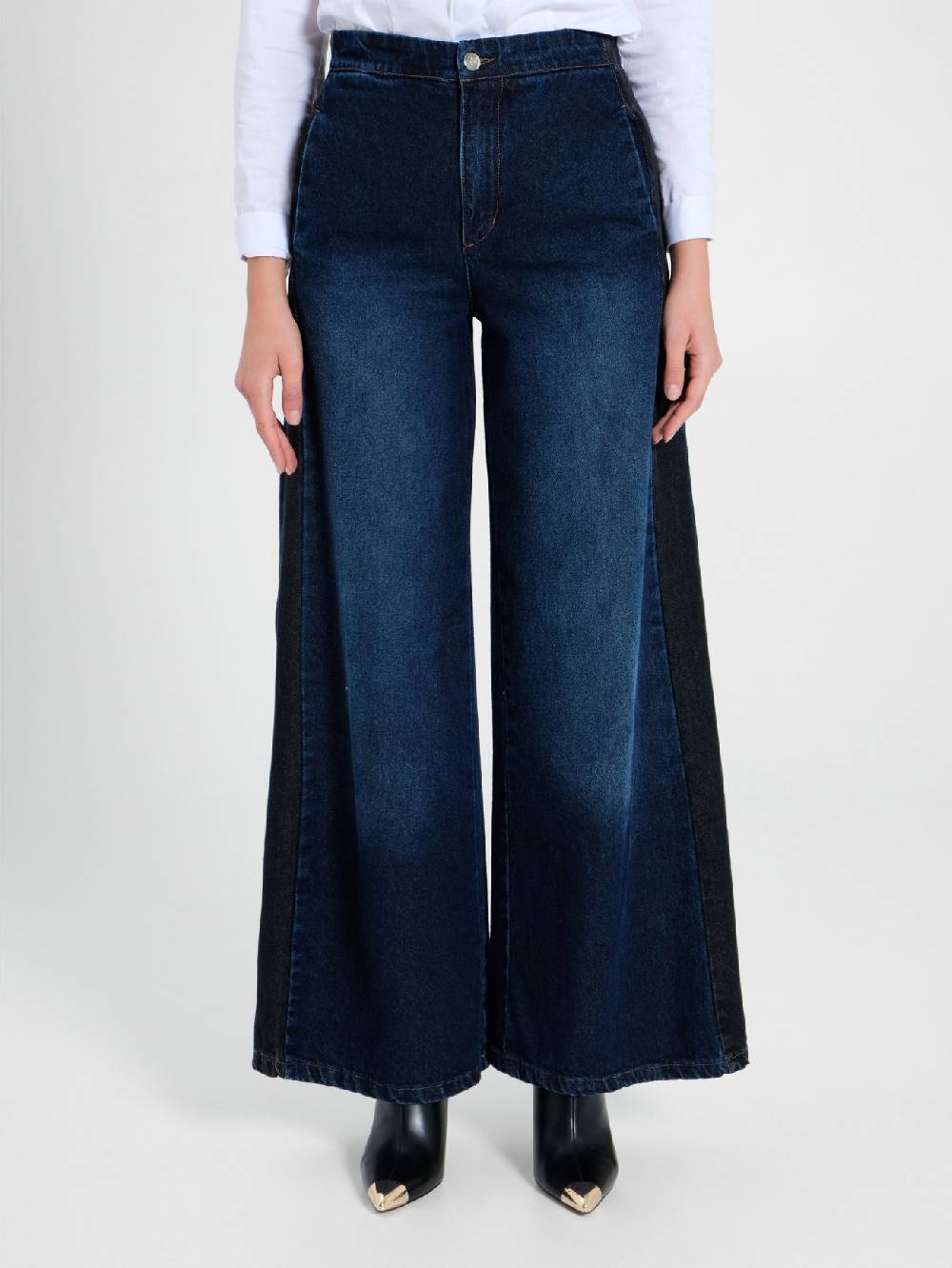Rinascimento Jeans Palazzo con Banda Nuovi prodotti