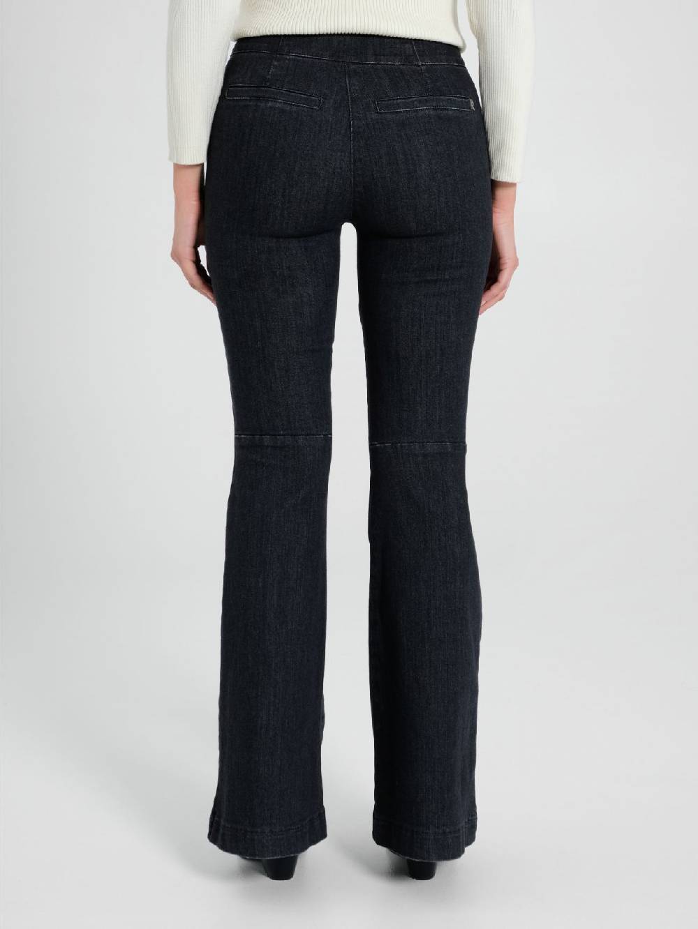 Rinascimento Jeans Neri a Zampa Liquidazione