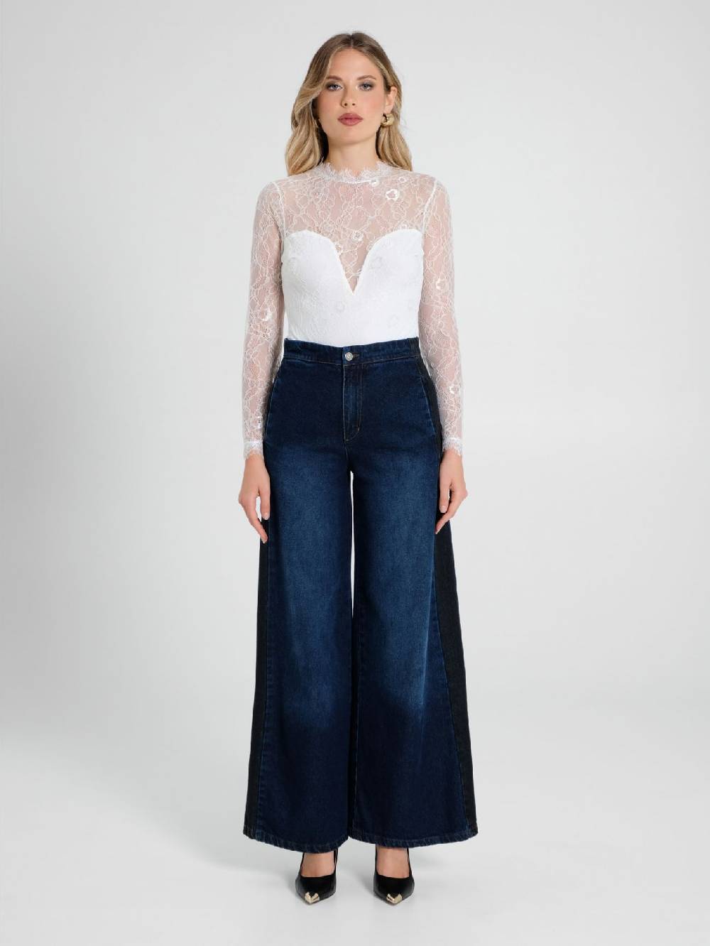 Rinascimento Blusa Body in Pizzo Enormi risparmi
