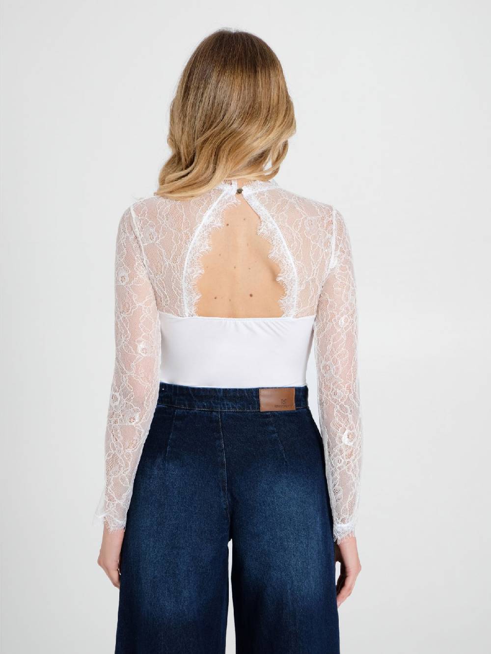 Rinascimento Blusa Body in Pizzo Enormi risparmi