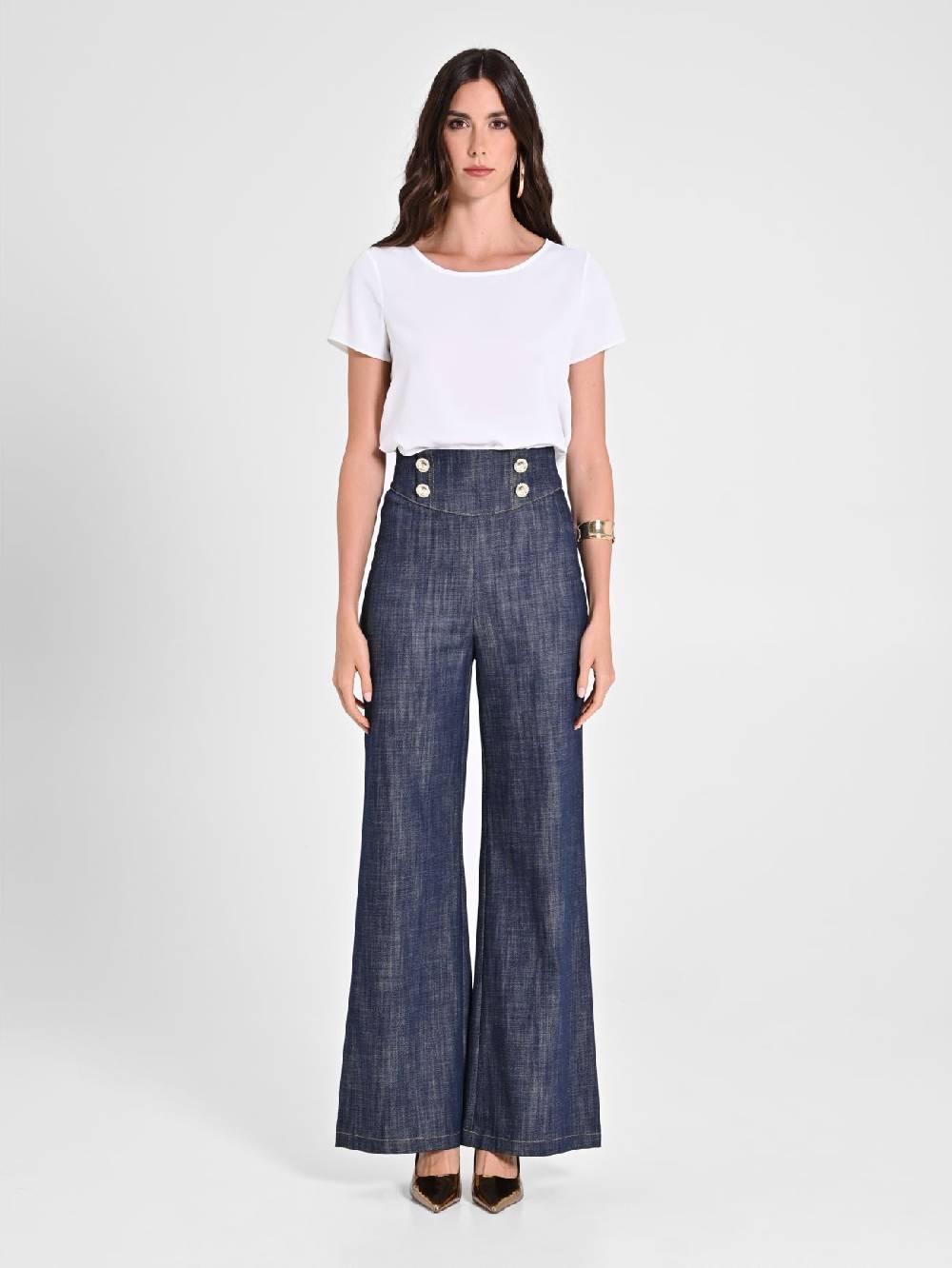 Rinascimento Jeans Palazzo Ritorno libero