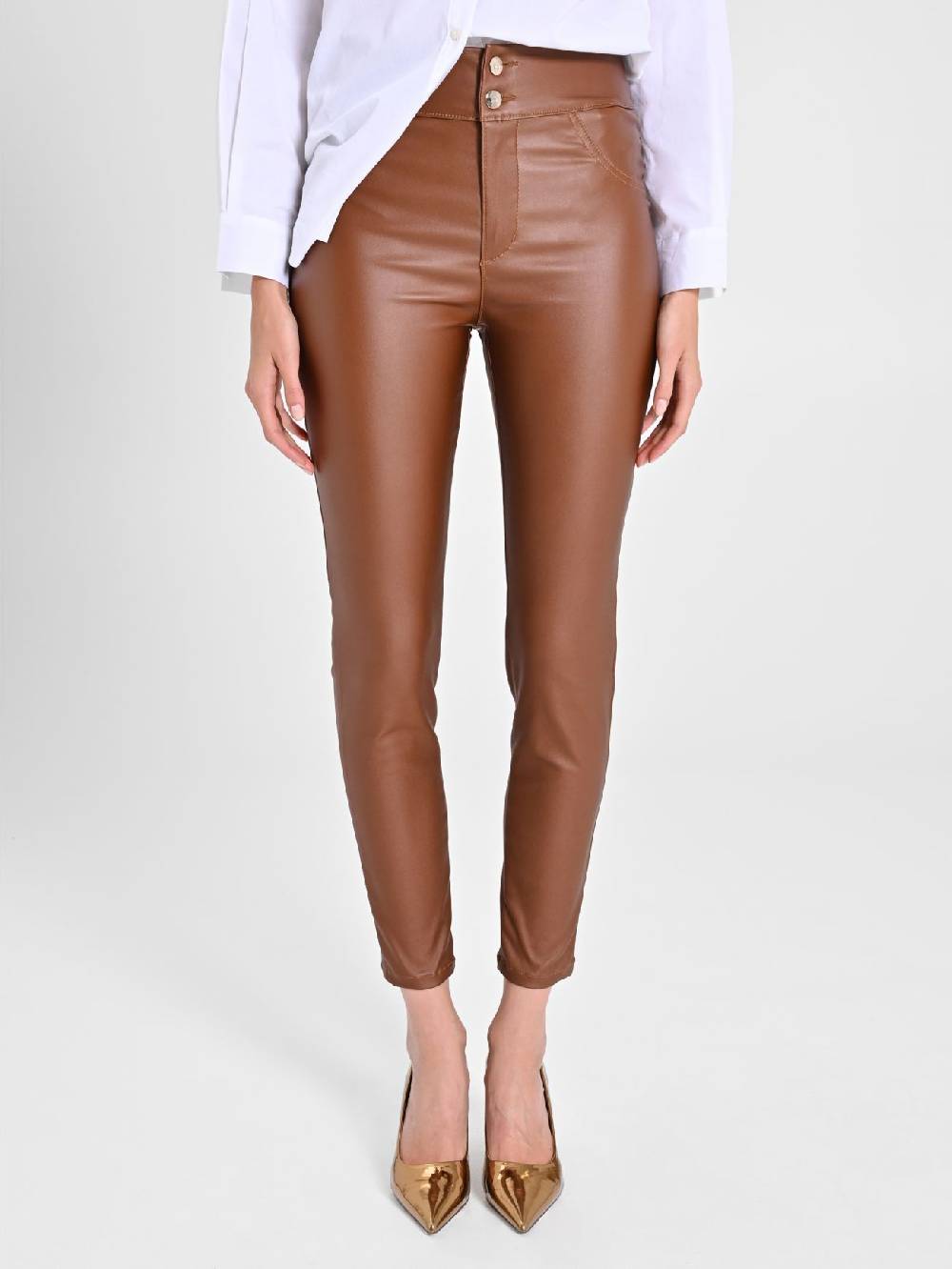 Rinascimento Pantaloni simil pelle Latest stili