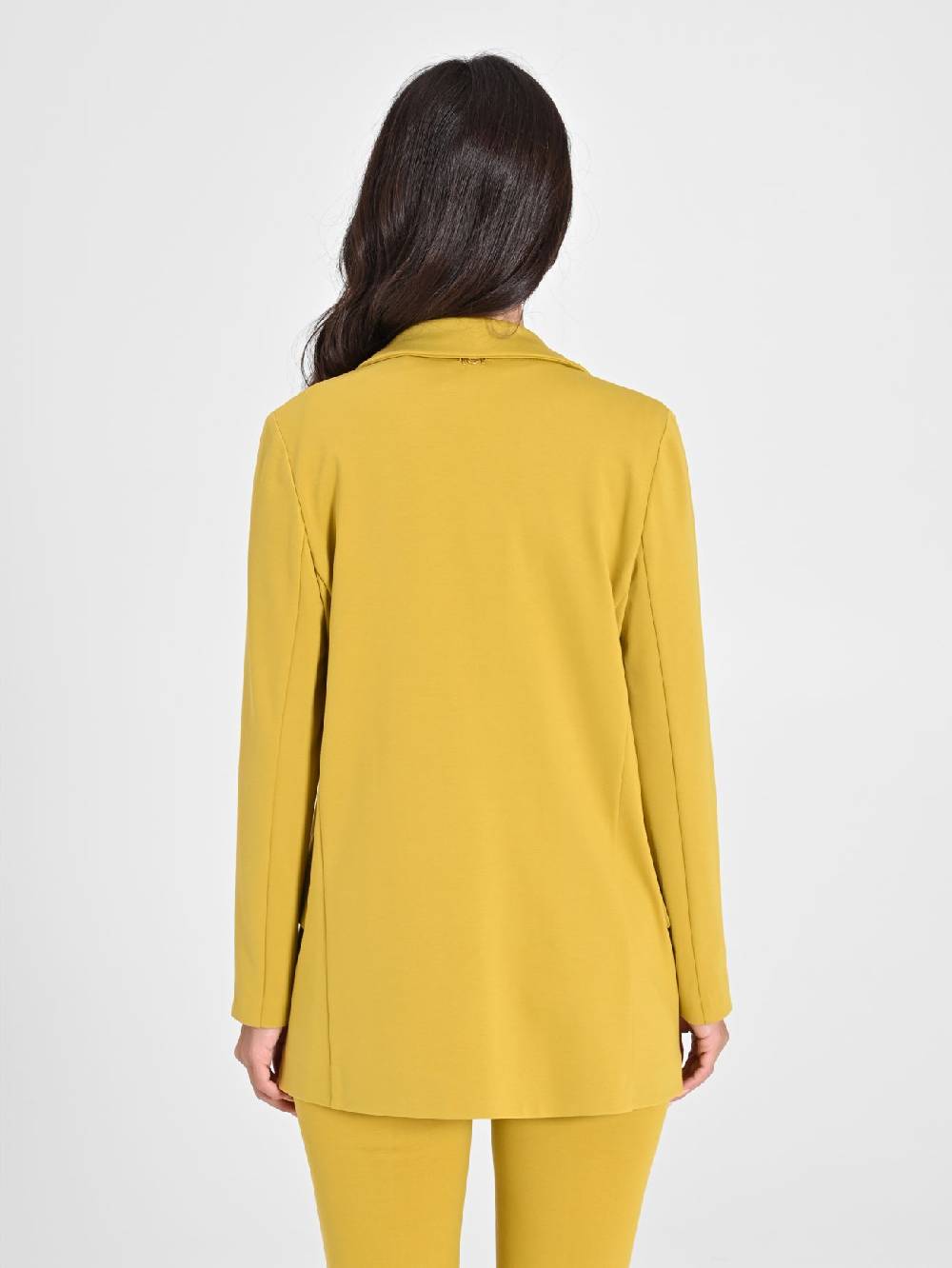 Rinascimento Giacca Aperta in Punto Milano Giallo Super sconto